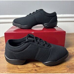 Capezio Women's DS03A Canvas Dance Sneaker Black Size 10.5